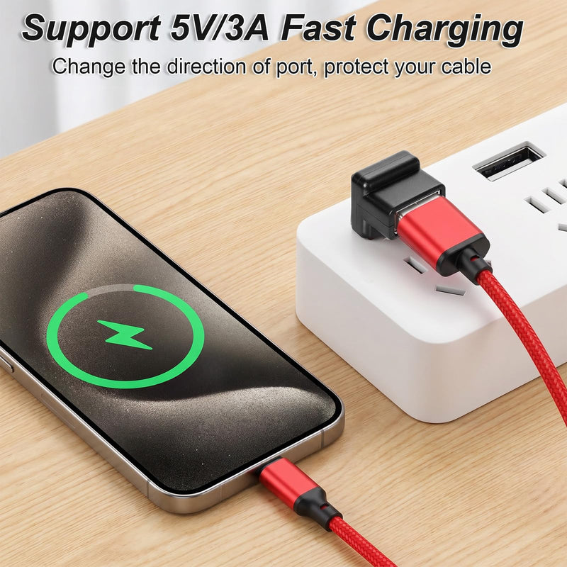 2Pcs 90 Degree USB 3.1 Adapter Right Angle USB A Male to Female Up and Down | USB Coupler Adapters OTG Connector 10Gbps Data Transfer for Laptop Mouse Keyboard USB A Charger