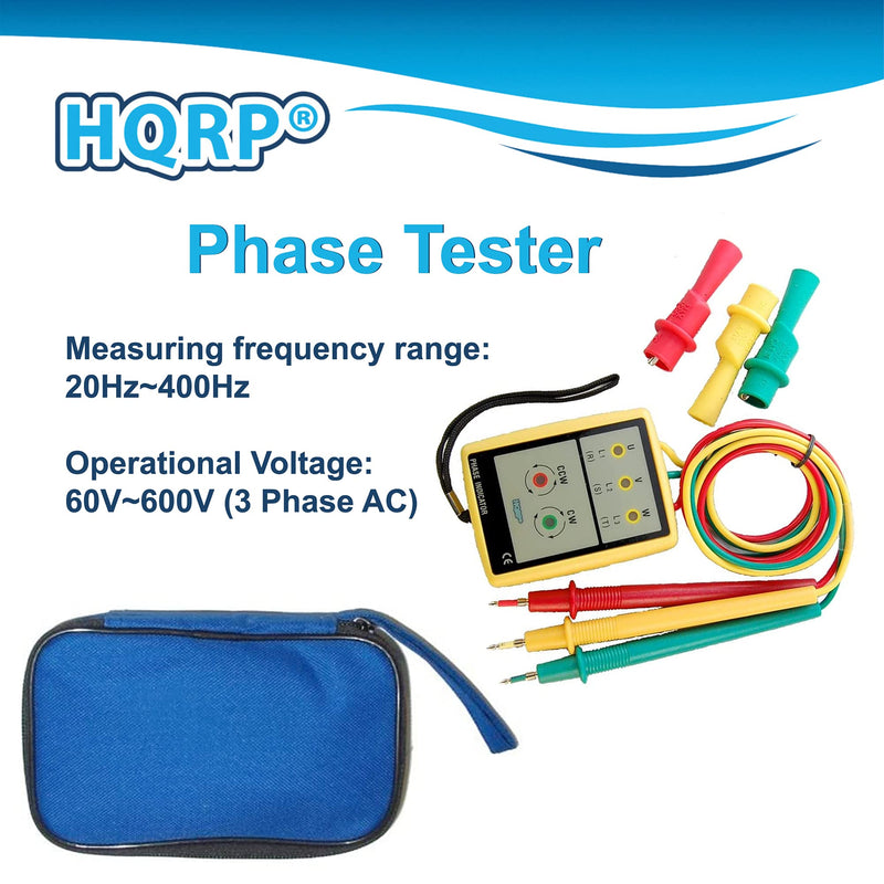 HQRP 3 Phase Sequence Rotation Tester LED Indicator Detector Checker