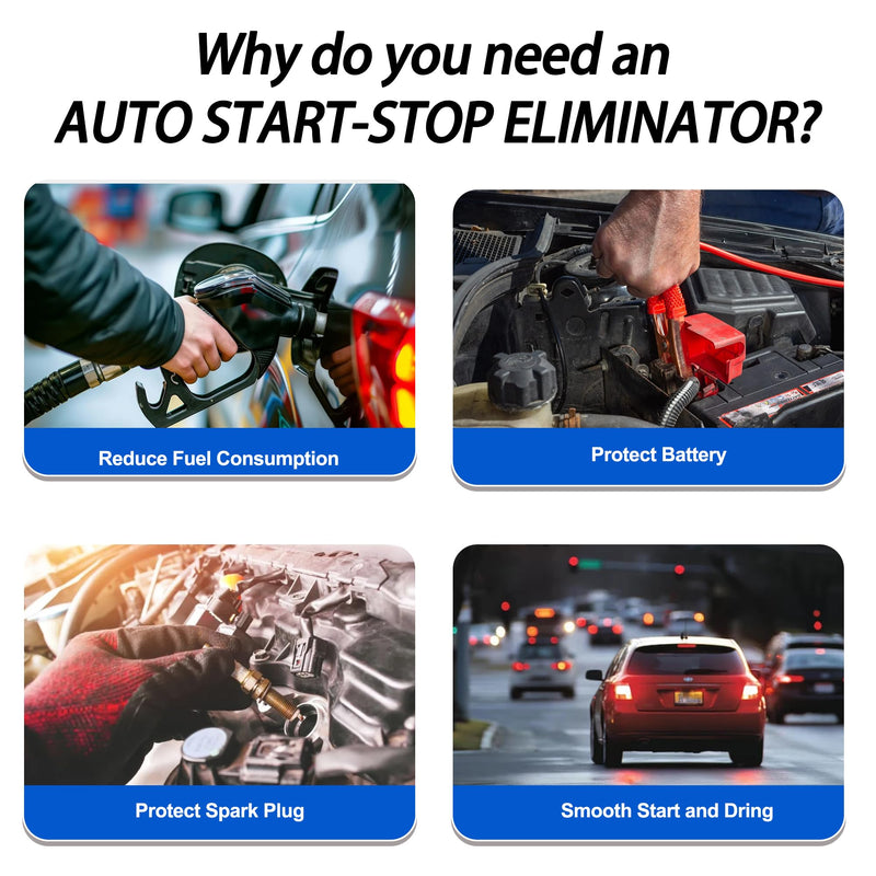 OBD Auto Start Stop Eliminator for 2015-2020 Ford F150 Auto Stop Disable | Plug Play Auto Stop Eliminator Memory Module Cancels, No Coding No Error Codes, Free Manual A-OFF Switch, F150 Accessories