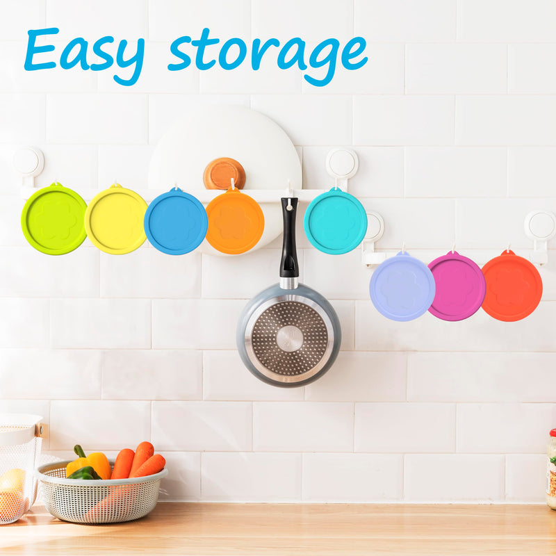LUVCOSY 1 Cup 2 Cup 4 Cup Round Silicone Replacement Lids for Pyrex 7202-PC, 7200-PC, 7201-PC Glass Bowls, 6 Pack, Microwave & Dishwasher & Freezer Safe (Container not Included) 1 Cup + 2 Cup + 4 Cup - 6 Pack