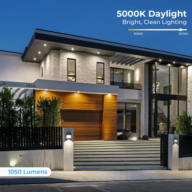 GvvooHome PAR38 LED Outdoor Flood Light Bulbs, 100W Equivalent, 5000K Daylight White, Dimmable Waterproof LED Floodlight for Porch Yard Garage, E26 Base 1050LM, 13W, 15,000 Hrs, 6 Pack