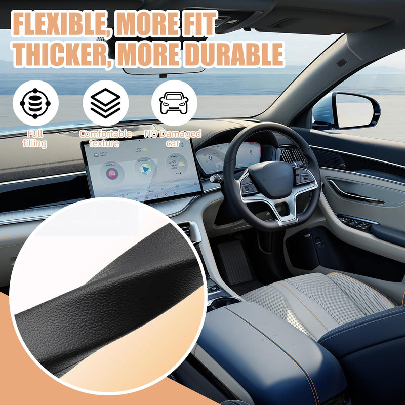 No Drop Seat Guard, Car Seat Gap Filler, Drop seat Gap fillers Between Seat and Console Stop Things from Dropping (Black) Black