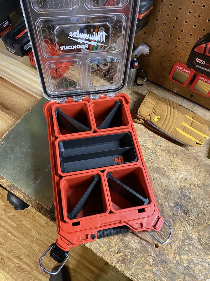 2-Slot Dividers for Milwaukee PACKOUT Organizer (4-Pack)