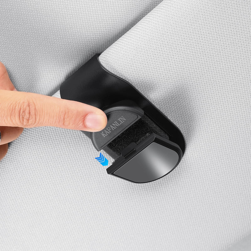 Sunglass Holder for Car Visor Clip Eyeglass Sunglass ABS Plastic Car Asset Accessories for Men Women Necessities Car Sun Visor Auto Trucks Van SUV Organizer