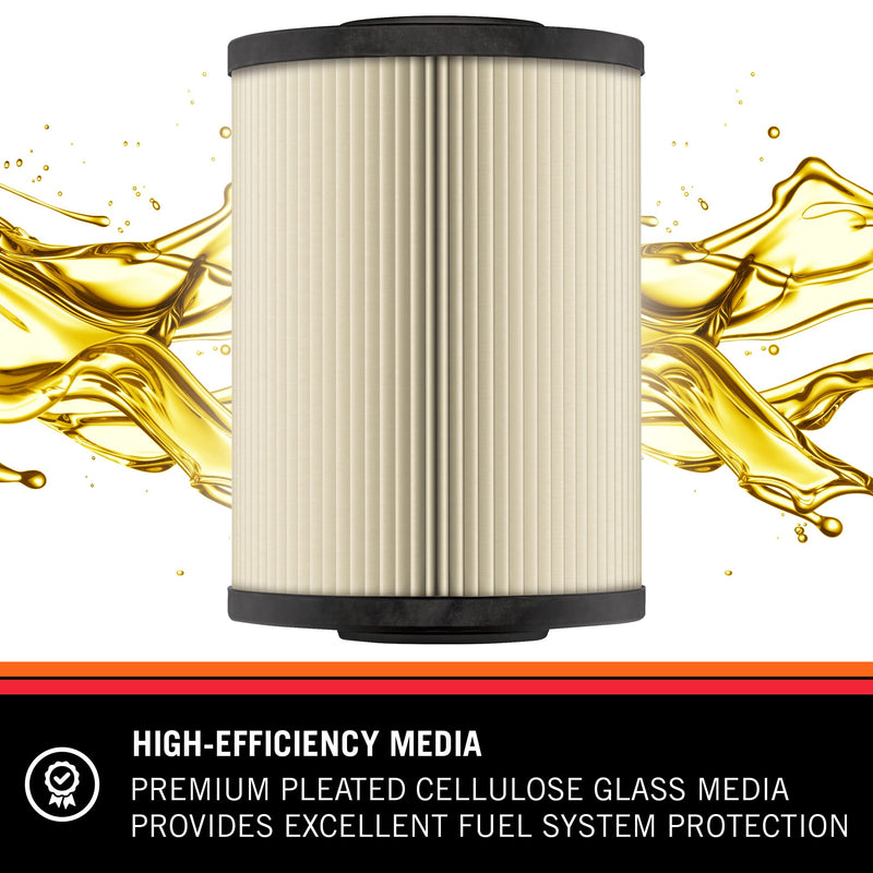K&N Diesel Fuel Filter: Performance Fuel Filter, Premium Engine Protection, Compatible with 2014-2017 Ram 1500 3.0L Ecodiesel Diesel Engines, PF-4500
