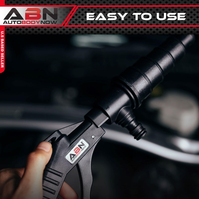 ABN Automotive Coolant Flush Machine - Air and Water Combo Coolant Backflush Gun - Multi-Size Nozzles Fit 19-40mm Hoses