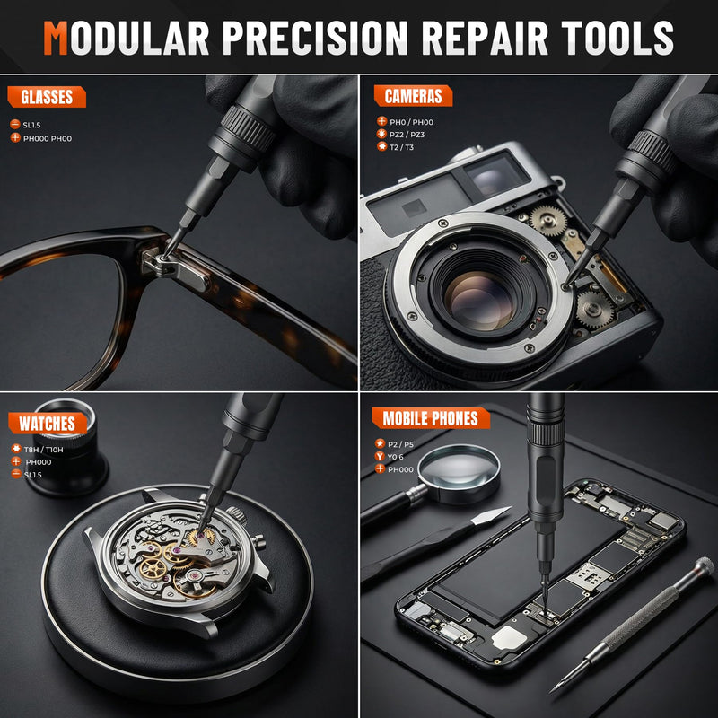 66 in 1 Magnetic Ratchet Screwdriver Set, Professional S2 Steel Precision Tool Kit with Allen Key & Hex Wrench, Ratcheting Driver for Furniture Assembly, Laptop Repair, Gift for Men