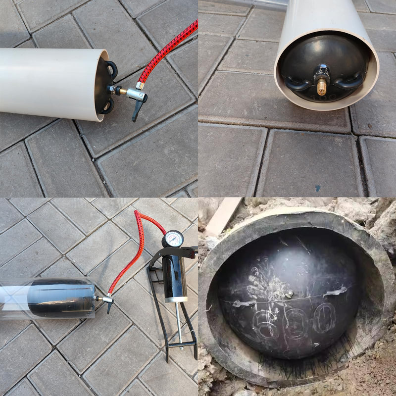 Inflatable Pipe Plug,Test Plug Plumbing,Sewer Test Plug,Inflatable Pipe Plug Balloon Plug,Pipe Test Plug,Plumbing Balloon Plug (4 inch) 4 inch