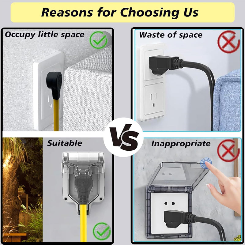 AC110V Waterproof Remote Control Power Switch,Equipped with a Multi-Functional Socket Plug, AC110/230/240/250 V/20A Waterproof Wireless Light Switch,165 Ft,Suitable for Lamps and Electrical Equipment 1 Way AC 110V Remote Control Switch