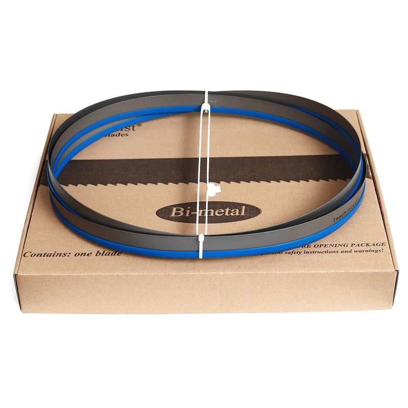 Imachinist S1301610 130" x 1" x 6/10 TPI Bi-Metal Bandsaw Blades for Cutting Non Ferrous Metal, Aluminum, Copper, Brass, Variable Teeth, M42 Grade