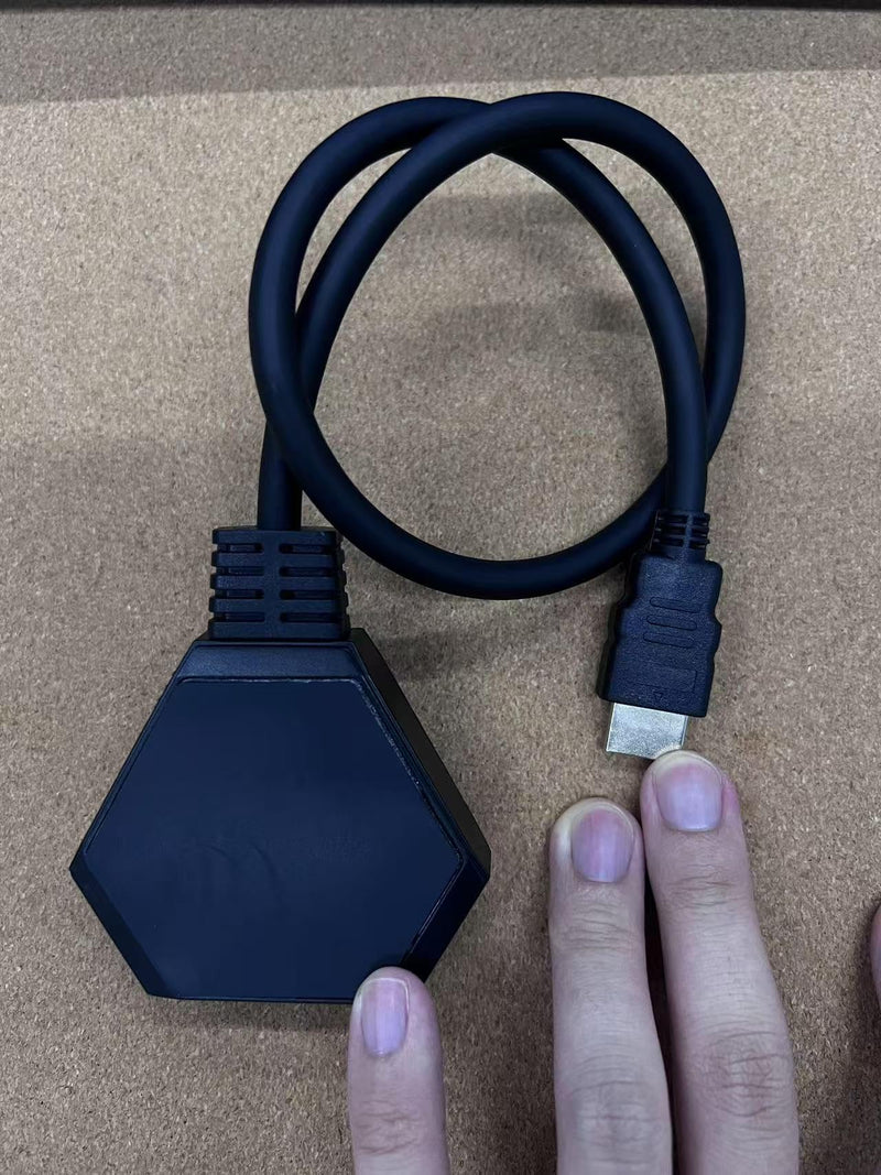 HDMI Splitter 1 in 2 Out Duplicate/Mirror (Not Extend), 4K@30hz HDMI Splitter for Dual Monitors for Full HD, 1080P, 3D, Compatible with Xbox, PS4, PS5, TV, Projector, Computer