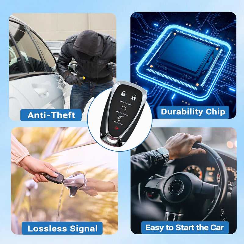 Key Fob Fits for Chevy Equinox 2018 2019 2020 2021 HYQ4AA | Fits for Chevrolet Equinox Car Keyless Entry Remote Control 13584498 13529650 315 MHz