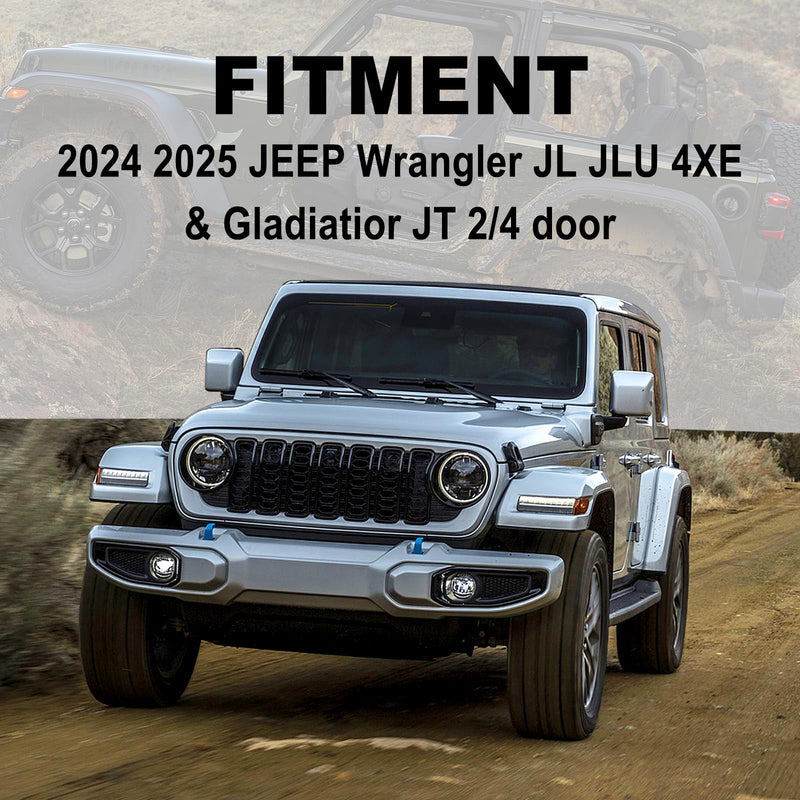 for Jeep 2024 2025 Wrangler JL JLU JT 4XE Phone Mount - Dashboard Phone Holder for Jeep Wrangler Gladiator 2/4 Door Accessories, with The Strongest Holder (NOT for 1945-2023 JL JT) Mechanical
