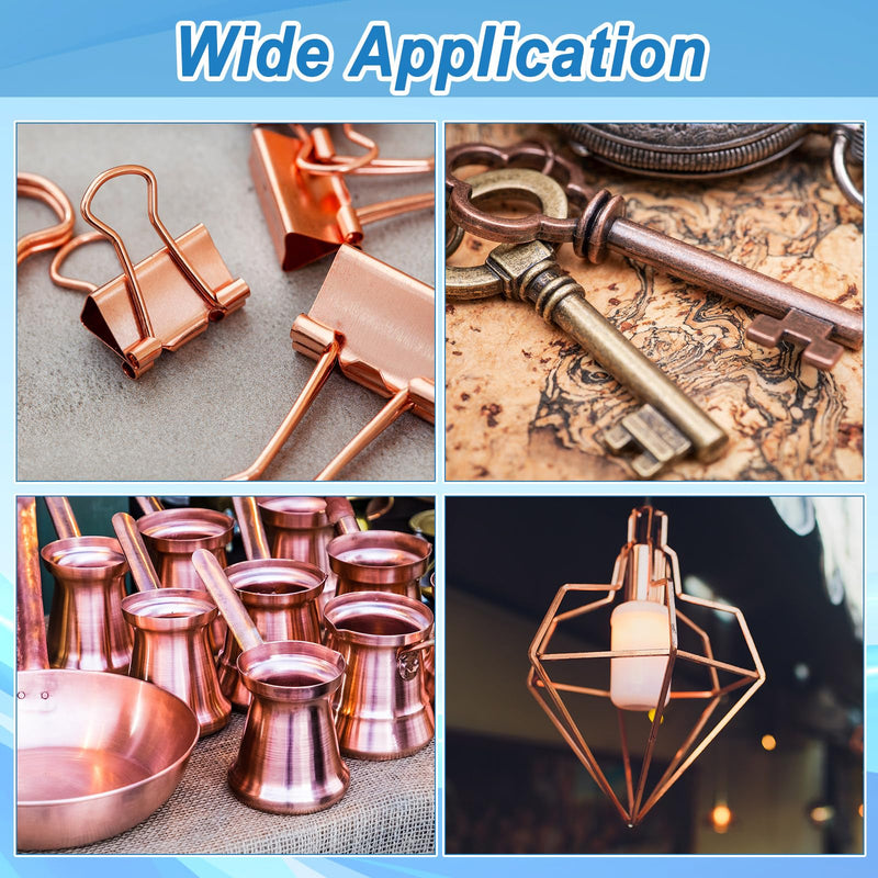 Tandefio 2 Pieces C110 Copper Flat Bar 3/8" x 1" x 6" Long Copper Bus Bar Stock for Jewelry Crafts Repairs Electrical Electroplating