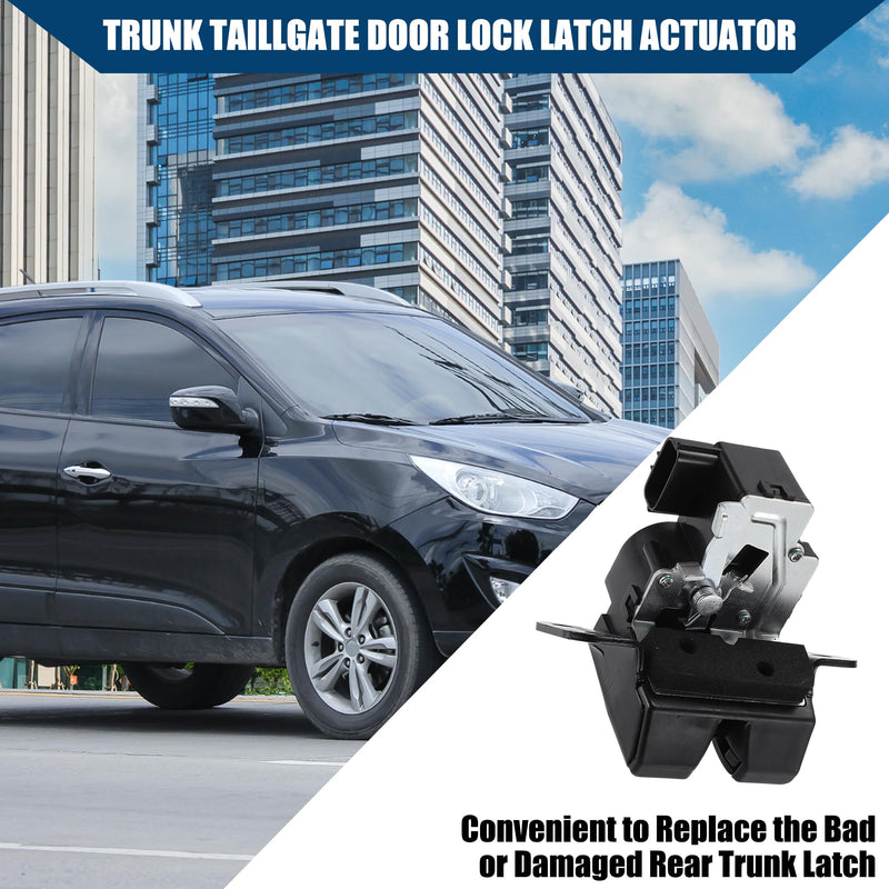 No.812301H300 Rear Trunk Tailgate Lock Latch Actuator Motor 4 Pin for Hyundai Tucson GL GLS Limited SE 2.0L 2.4L 2010-2015 / Latch Assembly Trunk Lid Motor / 1 Pcs/Black