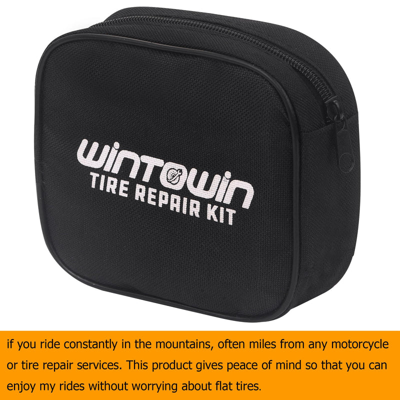 CO2 Tyre Tire Inflator Tire Repair Kit Motorcycle Tire/Tube Flat Repair Kit for Tube and Tubeless Tires Repair,Emergency Tool Kit for ATV Bike