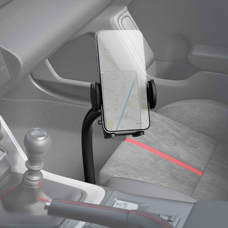 ARKON Mounts - Phone Holder with Car Seat Rail Mount | Car Phone Stand with Flexible 22" Arm | Professional-Grade Durability | Phone Holder For Car | For iPhone, Samsung, Google, Nokia, other phones