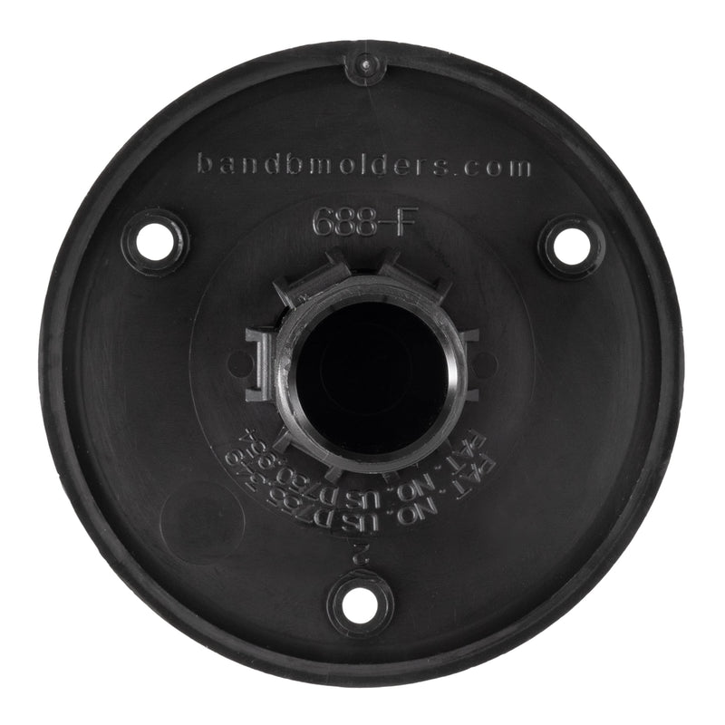 RecPro RV City Water Fill Inlet | Plastic Flange with Check Valve | Camper | Trailer | Marine (Black) | Made in USA Black