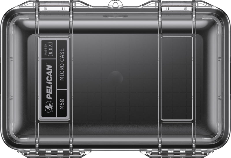 Pelican M50 Micro Case (Black/Clear) Black/Clear