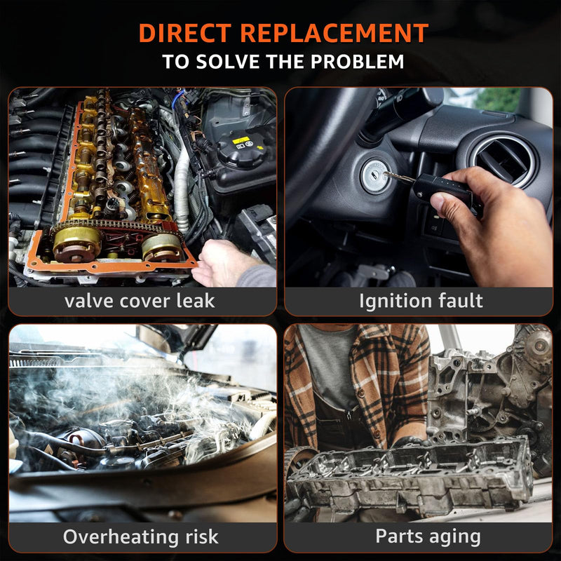 3.6L Valve Cover Intake Manifold Gasket Set Replacement for Jeep Dodge Chrysler 200 300 Wrangler Cherokee Challenger Charger Durango Journey Ram ProMaster 1500 2500 3.6 V6 2011-2022 5184596AE VS50805R