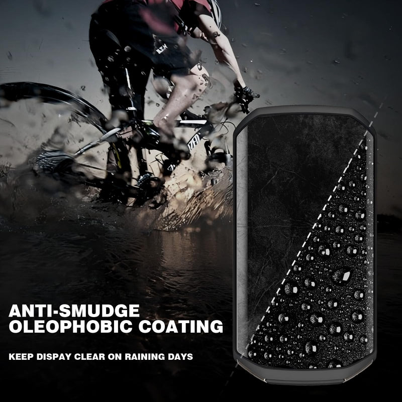 2‑Pack Tempered Glass Screen Protector for Garmin Edge 1050 – 9H Hardness Anti‑Scratch, HD Clear with Oleophobic Coating, Precision Fit for Curved GPS Cycling Touchscreen 2