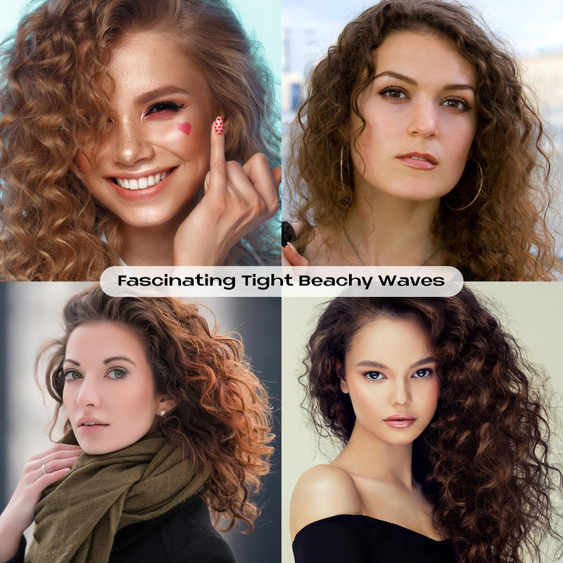 3 Barrels Mini Hair Waver for Short & Medium Hair, 13MM Curling Iron Curling Wand, 0.45lb Lightweight, Mini Size Hair Curler, Travel Friendly-Purple Mini Purple UK