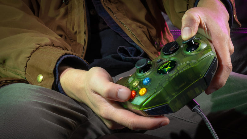 Hyperkin DuchesS Wired Controller with Hall Effect Joysticks for XBOX Series X|S, XBOX One & PC Windows 10/11 – Plug & Play Gamepad with Impulse Triggers & 10ft USB-C Cable – Special Edition Greenhaven