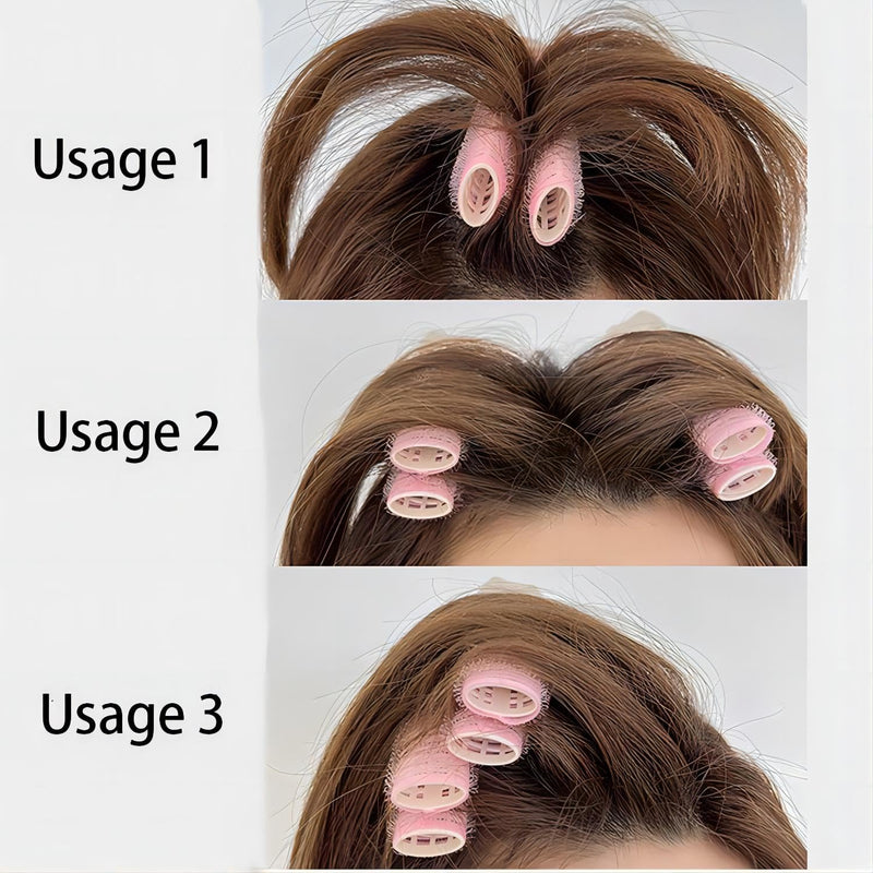 10Pcs Hair Clips Volumizing Hair Root Rollers with Clips Natural Fluffy Rollers for Women Portable Self Grip Volume