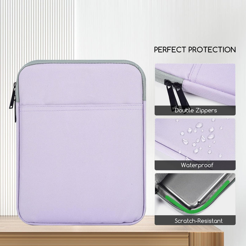 8" Tablet Sleeve for 2023 Lenovo Tab M9 9"/Tab M8 8",Amazon Kindle Fire 8/8 Plus 8" & Samsung Galaxy Tab A7 Lite 8.7"/Tab A 8.0" & iPad mini 6 8.3"/mini 5 4 3 2 1 7.9" Carrying Bag Case(Purple) 8 Inch Purple