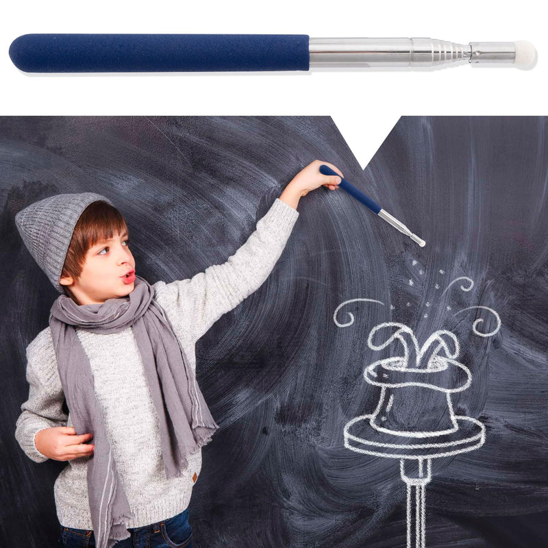 PAGOW 2 Pcs Retractable Pointer Sticks 39.3", Extra Long Pointer Stick, Student Telescopic Pointing Sticks, Extendable School Supplies for Reading, Classroom (Blue) (2pcs) Pointer, Blue