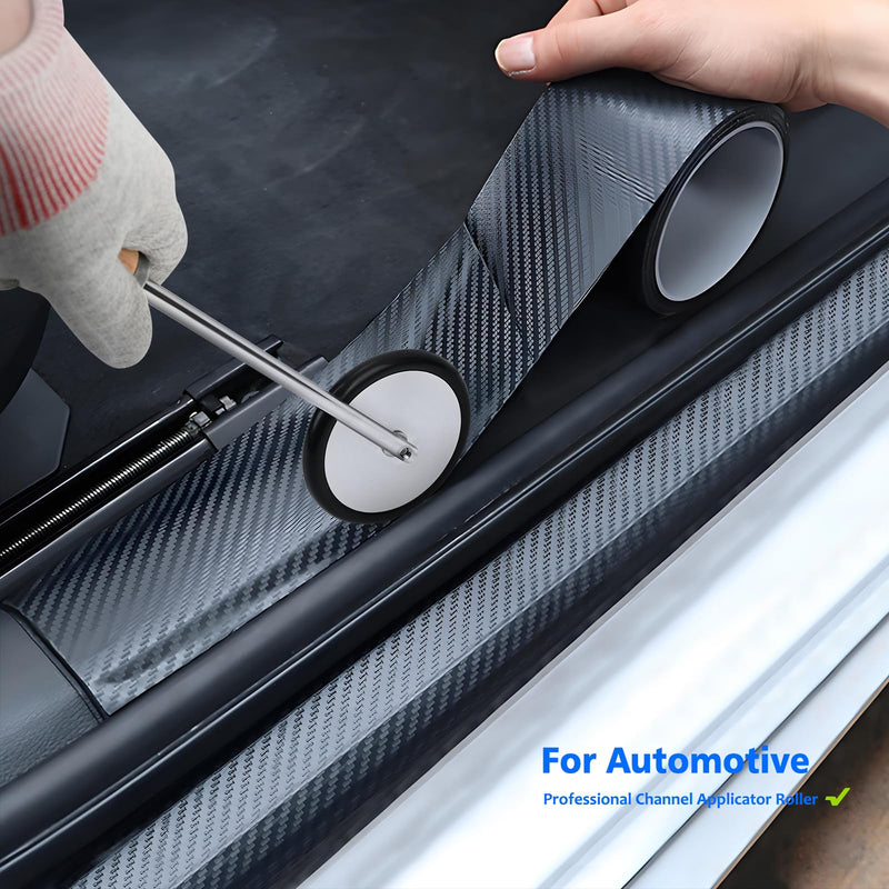 EHDIS Vehicle Channel Applicator Tool Narrow Pressure Wheel Seam Roller for Film Application,Car Detailing,Vinyl Wrap,Window Tint Installation (80mm) 80mm