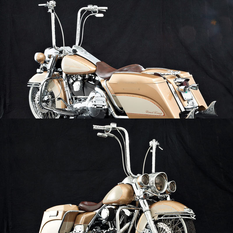 Chrome Oval Shape Motorcycle Mirrors,Upgrade Rearview Motorcycle Mirrors Compatible with Harley Road King Softail Street Glide Electra Dyna And More Chrome Oval Shape