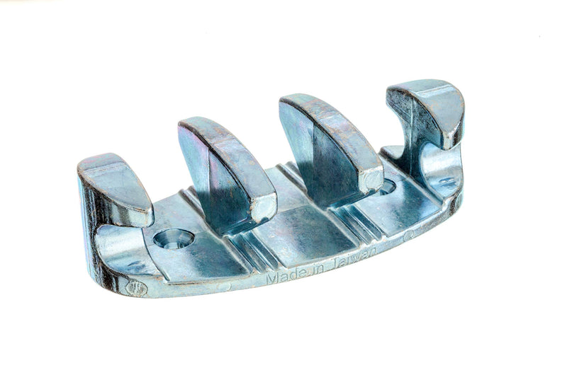 Attwood Corporation 11951-6 Cleat Zig Zag 4" Zinc Plated Pr,Silver One Size