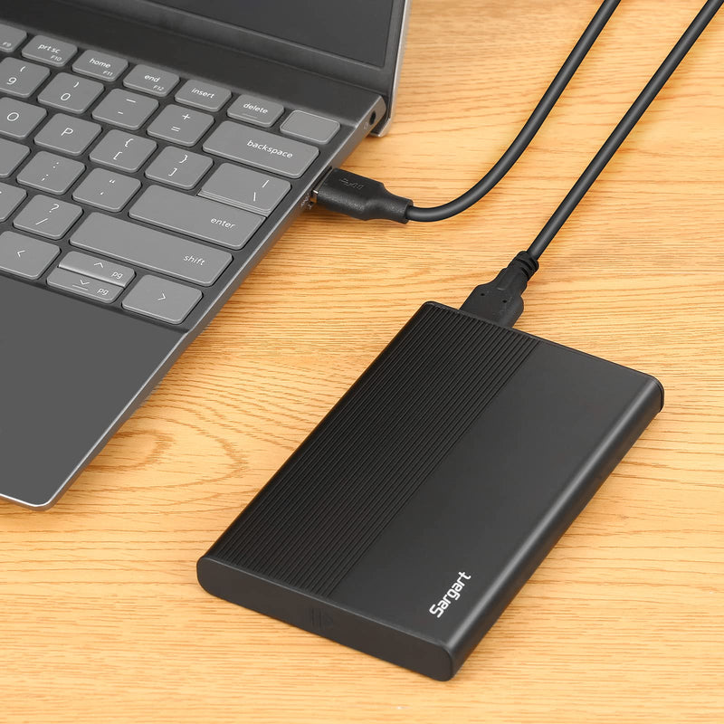 320GB Portable External Hard Drive USB3.0 Mobile HDD Storage for PC, Mac, Desktop, Laptop, Mac, Chromebook, Xbox One, Xbox 360, PS4 (Black) 320GB Black