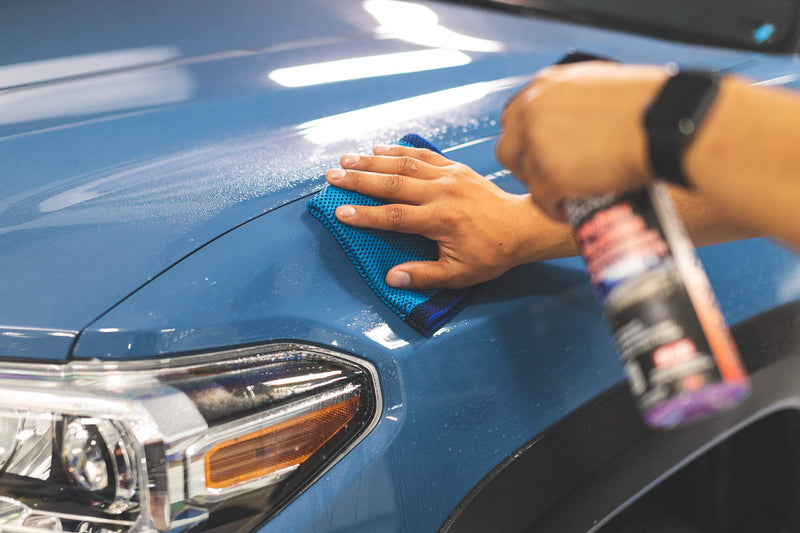 The Rag Company - ULTRA Clay Decontamination Towel - Proven Cleaning & Release of Paint Contaminants; Increase Wax & Sealant Bond; Enhance Paint Gloss & Color; Fine Grade (12x12 inches) 12in. x 12in.
