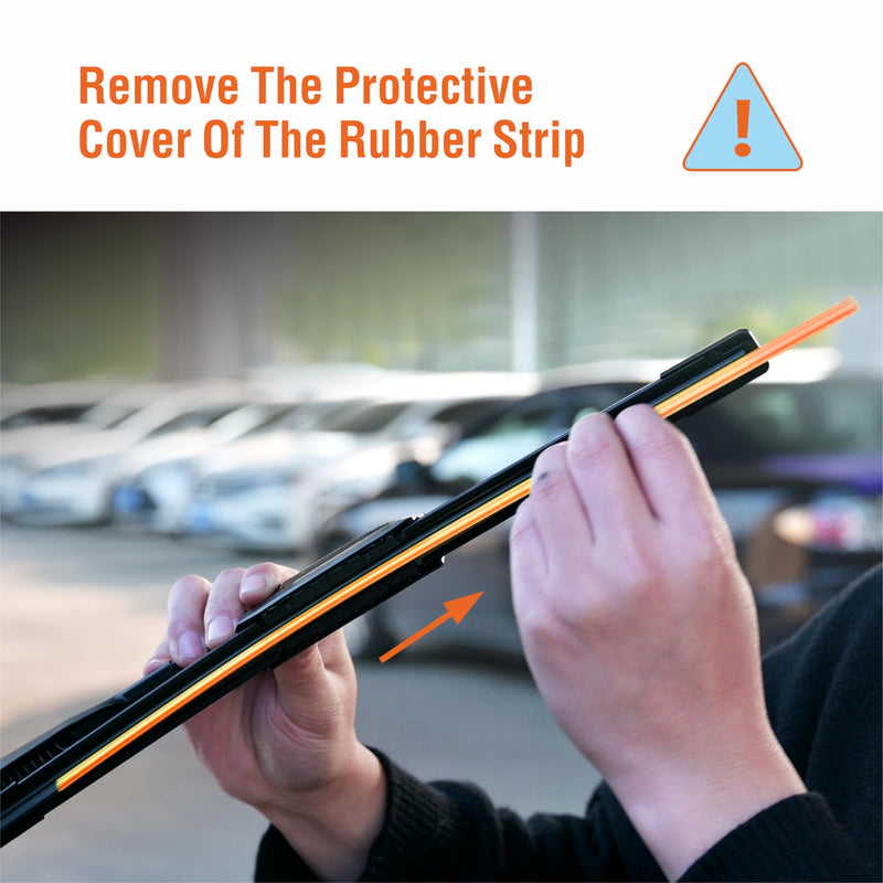Silicone Wiper Blades 26 16 Replacement for Toyota Corolla 2019-2009 RAV4 2023-2013/Honda CRV 2016 2015 2014 2013 2012+More OEM Quality Windshield Wiper Blades for My Car(Set of 2) 26"+16" (J/U Hook)Front Silicone Windshield