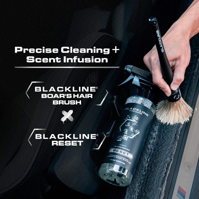 Blackline Luxury Scented Leather Interior Car Cleaner Reset Deep Cleans & Deodorizes All Surfaces, pH-Neutral High-Foam Formula, Long-Lasting Premium Fragrance and Deodorization for Car Dark Ice 16 Fl Oz (Pack of 1)