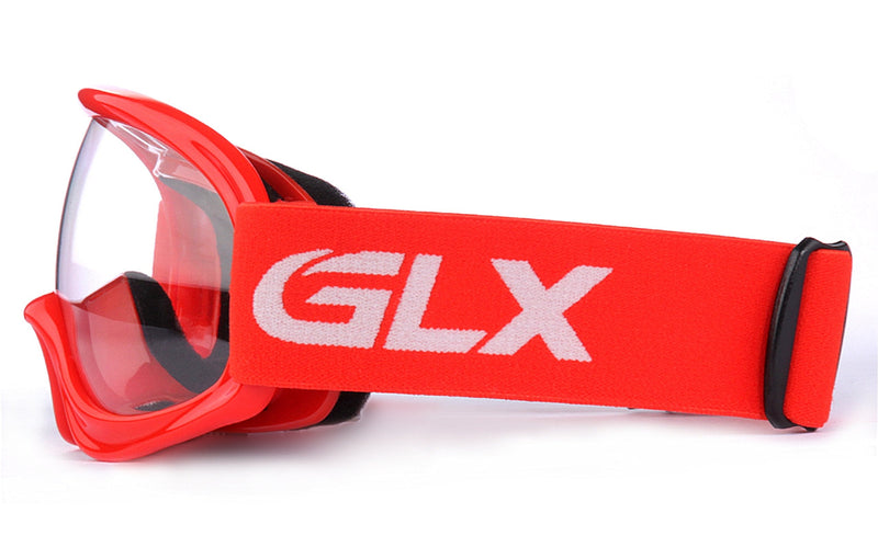 GLX YH15 Anti-Fog Impact-Resistant Kids Youth ATV Off-Road Dirt Bike Motocross Goggles for Boys & Girls (Red, one_Size) Red