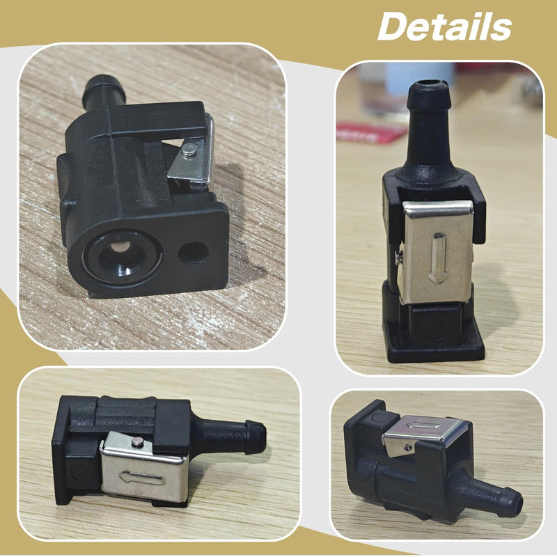 8mm Female Male Fuel Pipe Joint Comp Fitting for Yamaha Outboard Motor Fueltank Hose Pipe 6E5-24305 6Y2-24305 5/16 Male Female Fuel Connector
