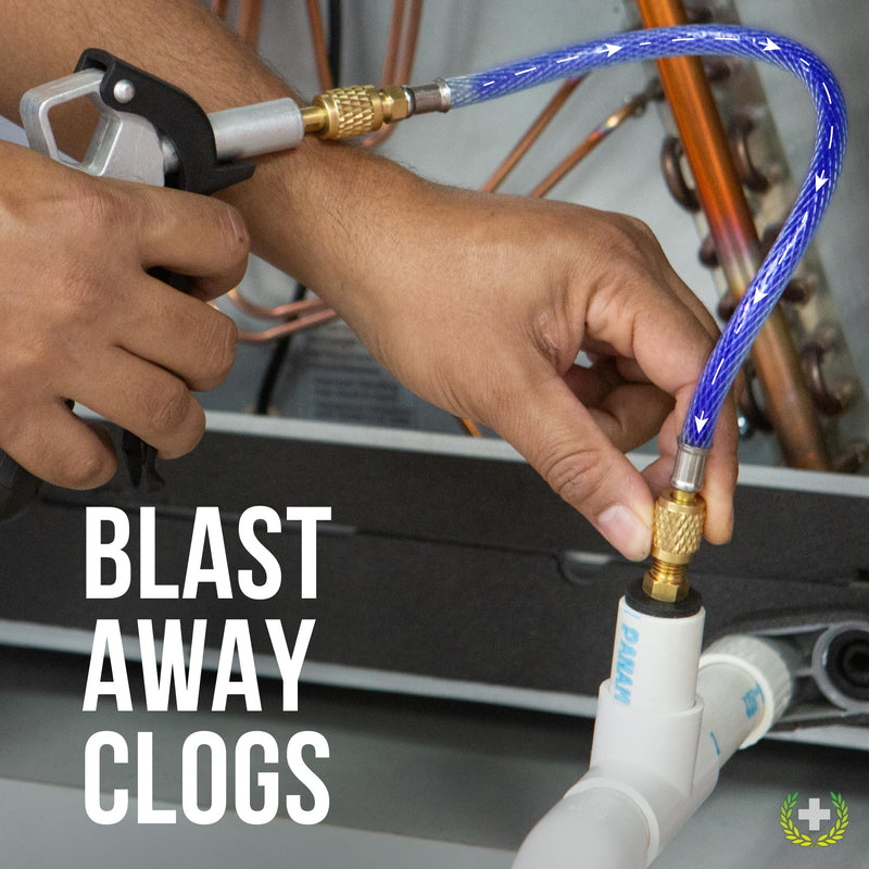 AC Drain Line Cleaner Tool & Leak Sealant Injector | Pro Grade Reinforced Injection Gun | Condensate Line Co2 Drain Gun