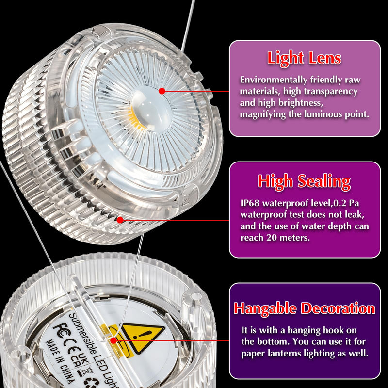 HL Submersible LED Lights,Yellow Mini LED Tea Light,150 Hour Runtime | Waterproof Battery Powered Small Flameless Lights for Weddings,Vases,Home,Festivals and Parties,12pcs (Built-in 24 Batteries) Yellow 12P