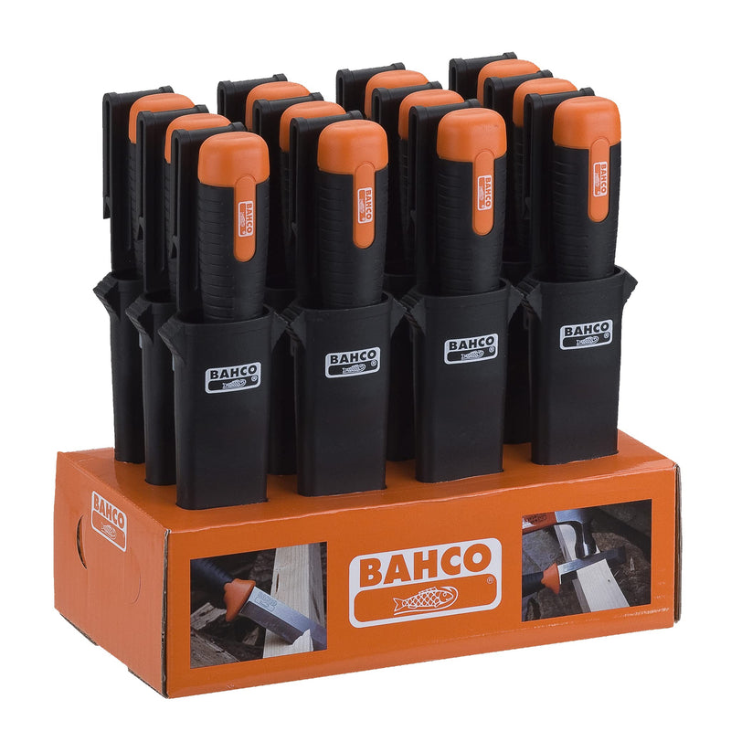 Bahco BAH2448 Chisel Knife with case , Black