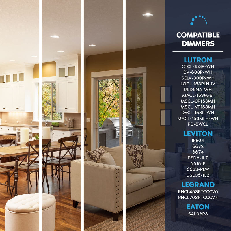 LUXRITE 4-Pack BR30 LED Bulb, 65W Equivalent, 3000K Soft White, Dimmable, 650 Lumens, LED Flood Light Bulbs, 8.5W, Energy Star, E26 Medium Base, Damp Rated, Indoor/Outdoor - Living Room and Kitchen 3000k (Soft White) 4 Count (Pack of 1)