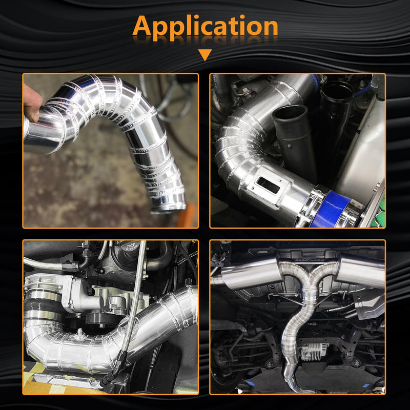 304 Stainless Steel Pie Cuts, 1.75'' Polished Exhaust Cutout Laser Cut and Deburred for Custom Exhaust System 5 Pcs 1.75''