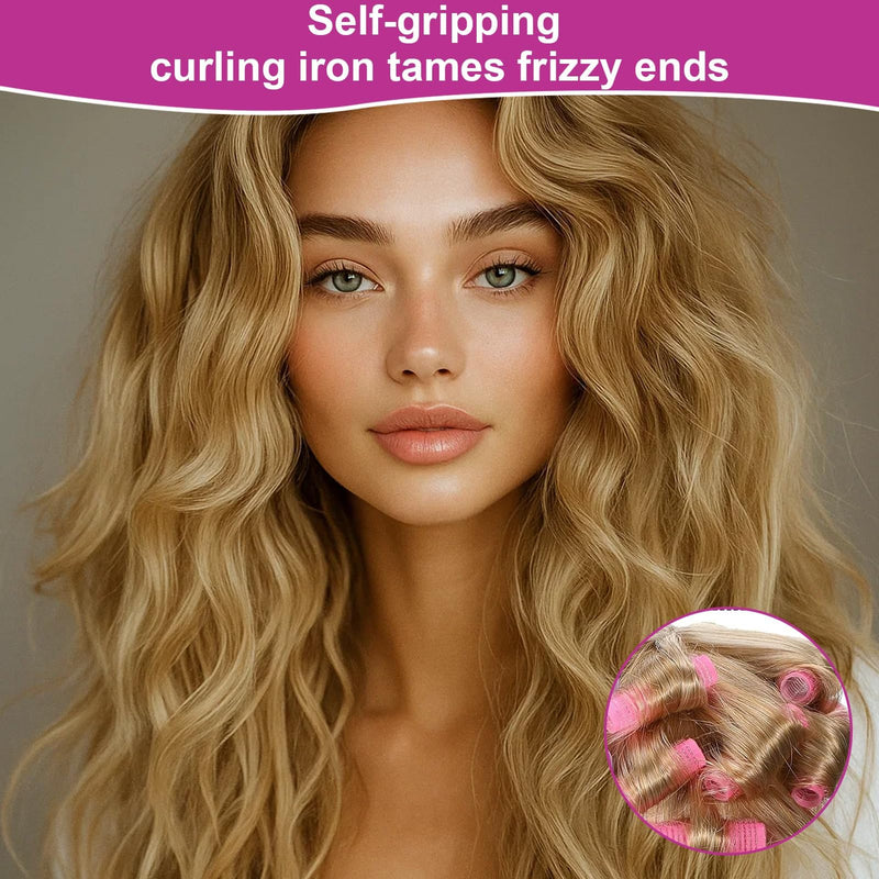  [AUSTRALIA] - Hair Rollers, Self Grip Small Hair Curlers, Salon Hairdressing Curlers Roller with Clips Tools for Women (Random Color), 15mm-12pack, 1.0 count, Pack of 20