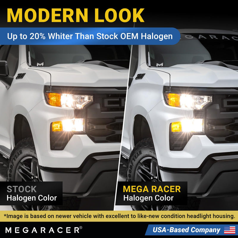 Premium OEM 9005 9006 Halogen Headlight Bulbs Combo (4 Bulbs) - Street-Legal & DOT Compliant for On-Road Use, Automotive Car Light Replacement, 12V 65/55W, High & Low Beam, Plug & Play - Made in Korea 9006+9005 (Low & High Beam)