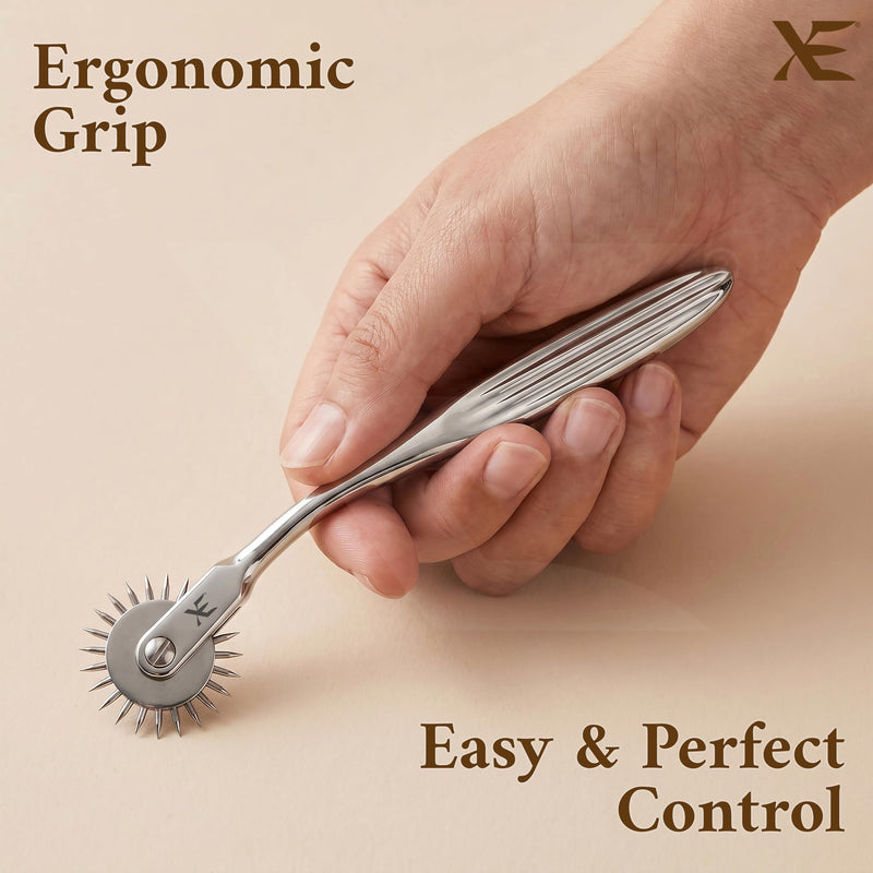 XE Stainless Steel Wartenberg Neuro Pinwheel – Pinwheel for Neurological Nerve Reaction Test, Pinwheel Roller for Testing Nerve Sensitivity