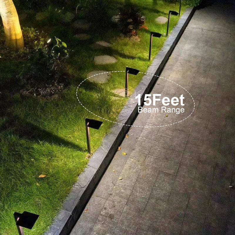 GOODSMANN Low Voltage Landscape Path Lights 0.6W LED Sidewalk Landscape Lighting 22 Lumen Outdoor Electric Walkway & Pathway Lights Wired Bronze Finish 3100K Warm White with Cable Connectors Bronze 1PK