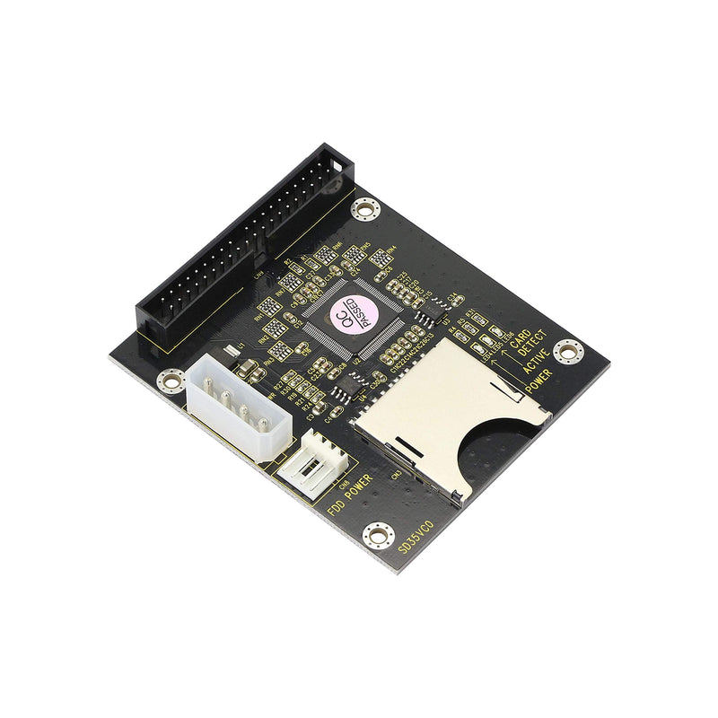 GINTOOYUN SD SDHC SDXC MMC to 3.5" 40Pin Male IDE Adapter Card SD Memory Card to IDE Hard Disk Drive Adapter