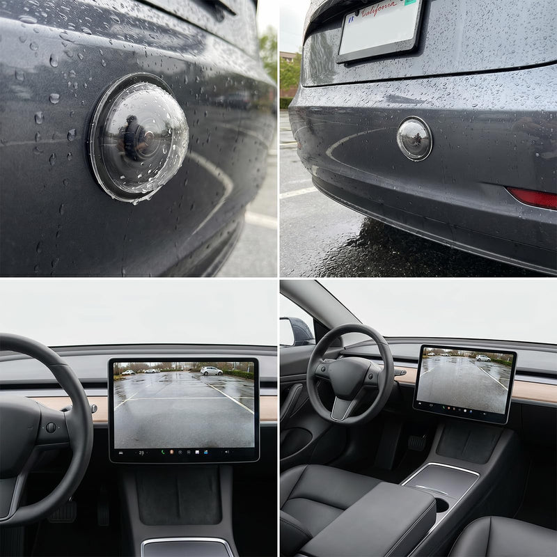 4 PCS Car Camera Lens Protector, Car Camera Protective Cover, 360° All-Round Protection Anti-Scratch Clear Weatherproof Cars Backup Cameras with Most Vehicle Cameras, Anti-Rain